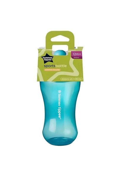 tommee tippee 12m Blue Children's Water Bottle Sporty Glass