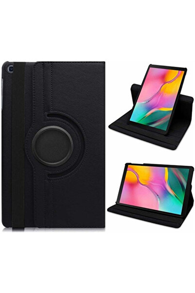 Smart Tech Samsung Galaxy Tab T510 Döner Stand Tablet Kılıfı Siyah