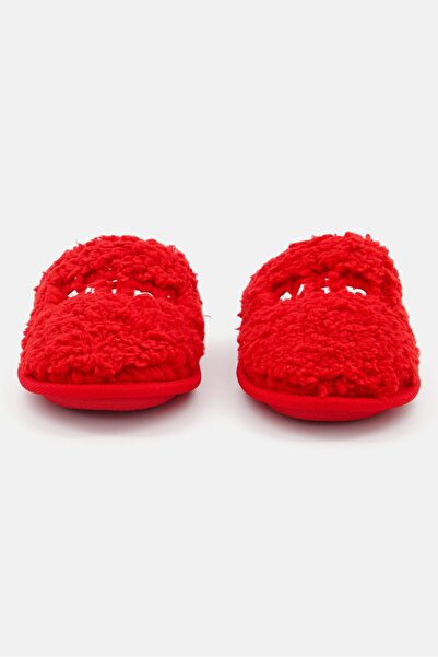 Family PJs Kids Girl Slip On Homewear Slippers, Red
