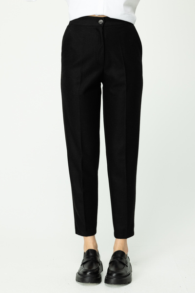 ON Kumaşı Kendinden Dokulu Kalın Pantolon