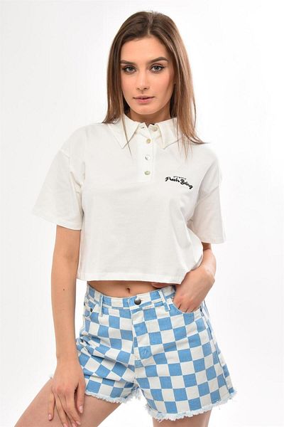 TF The Fancy For You Women Polo Collar T shirts Styles Prices Trendyol