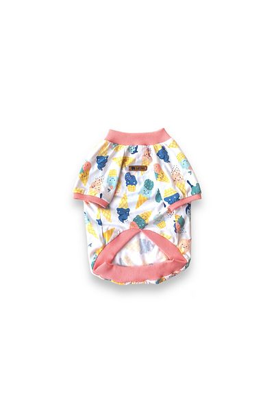 Luli Pet Ice Cream Patterned Dog T-Shirt