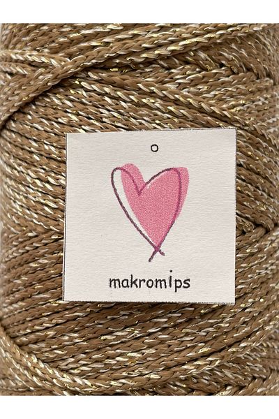 Makromİps Γυαλιστερό βραδινό φόρεμα - Sımkış Polyester Macrame, Chic Weft (1 mm200gr220 m) Supla Canta Hobby Hand Knitting
