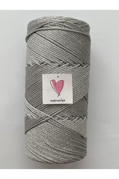 Makromİps Γυαλιστερό βραδινό φόρεμα - Sımkış Polyester Macrame, Chic Weft (1 mm200gr220 m) Supla Canta Hobby Hand Knitting