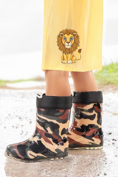 ALTUNTAŞ Unisex Girls Boys Winter Water and Cold Proof Furry Boots