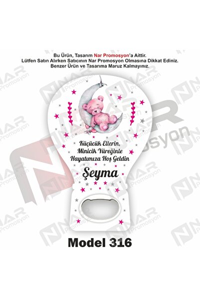 Nar Promosyon 75 Adet Balon Açacak Magnet Hediyelik - Arkası Mıknatıslı - Yan...