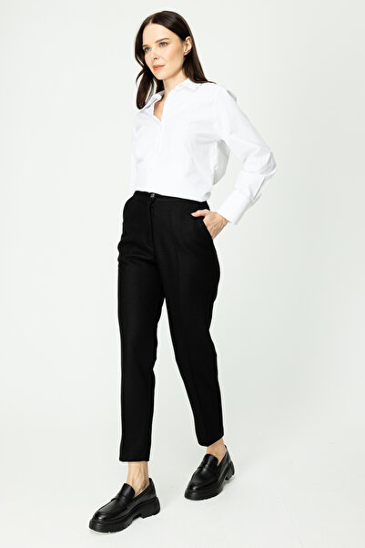 ON Kumaşı Kendinden Dokulu Kalın Pantolon