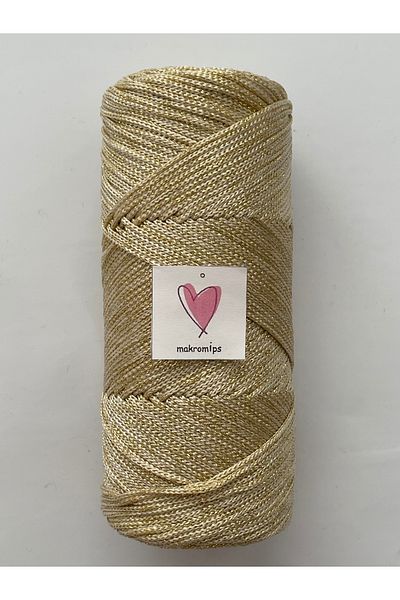 Makromİps Γυαλιστερό βραδινό φόρεμα - Sımkış Polyester Macrame, Chic Weft (1 mm200gr220 m) Supla Canta Hobby Hand Knitting