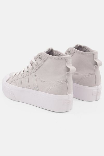 adidas Kids Boy Nizza Platform Lace Sports Shoes, White