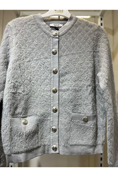 Nuss Angora Cardigan 7001 Gray