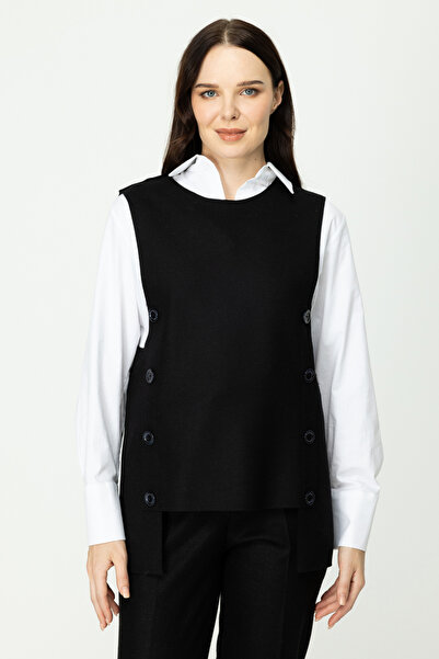 ON Kolsuz Düğme Detaylı Bluz