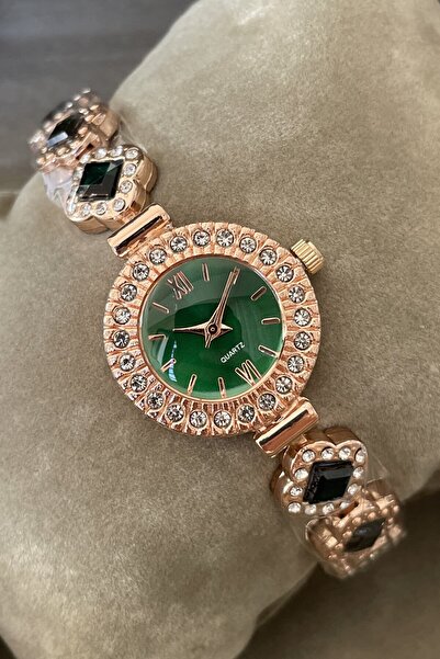 Leerybee Özel Siyah Kutulu Zirkon Taşlı Kadın Kol Saati Sevgiliye Eşe Ablaya ...