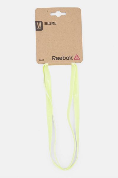 Reebok عصابة رأس نسائية مكونة من قطعة واحدة بشعار العلامة التجارية، باللون الأخضر
