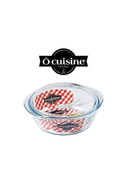 OCUİSİNE FRANCE Ocuisine® 2.3L Round Casserole with Glass Lid - Borosilicate Glass