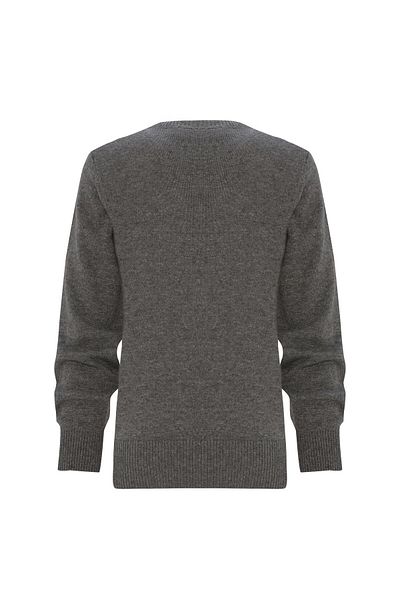 Exquise Pulover tricotat obișnuit din cașmir, realizat manual, cu accesorii de mărgele