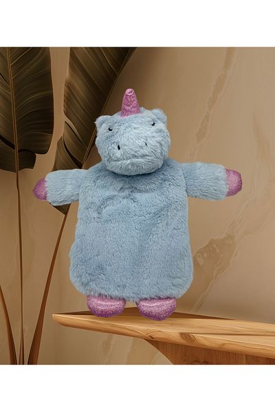 MİMOZA PARK Plush Lux Child - 1 Liter Hot Water Bag with Unicornlu Hero