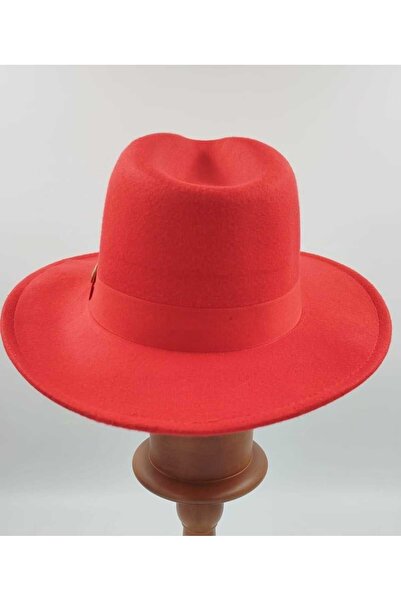 OnMyHead Light Red Panama Fedora Hat