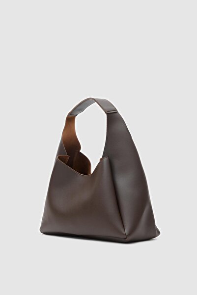 Shule Bags Mono Puppy Bitter Brown Shoulder Bag