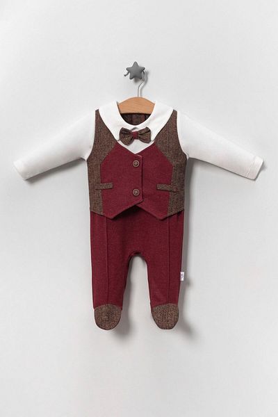 TRENDİMİZBİR Baby Boy Striped Vest Salopet