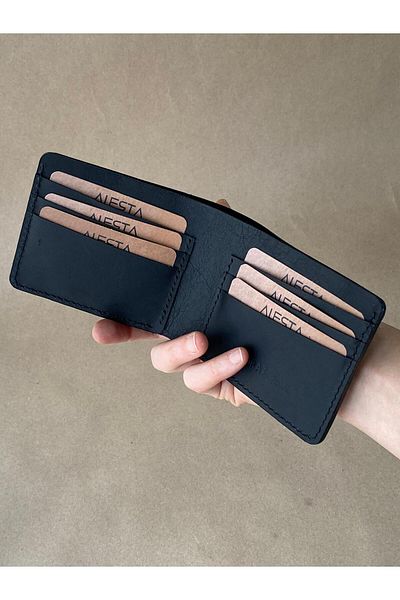 ALESTA LEATHER (with Name) Handmade Genuine Leather Classic Men's Wallet