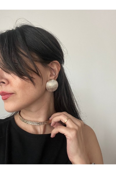 Hoop jewelery أقراط كروية عتيقة الطراز