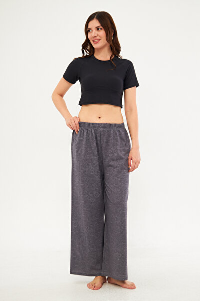 CrazyShopping Women's Seamless Side Printed Spanish Leg Pajama Bottoms