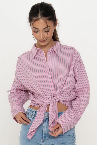 Jack & Jones Women's Low-Cut Striped Shirt - Magna