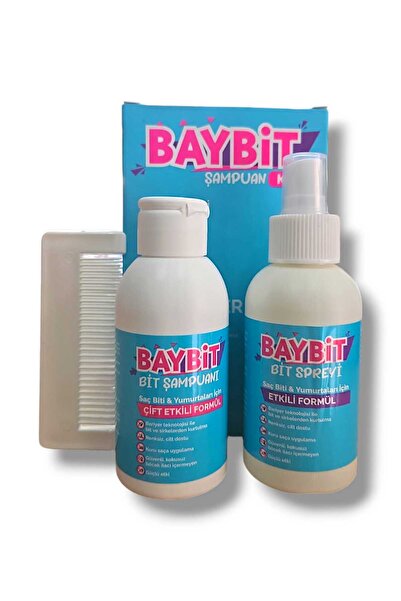 BAYBİT Baybit Şampuan Kit Bit Spreyi & Şampuan ve Tarak Set