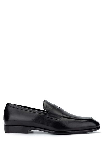 Tamer Tanca Men's Genuine Leather Black Leather Loafer Shoes