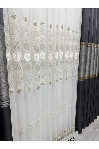 NİVEMESHOME Nivemeshome Artemis 1/3 Dense Pleated Tulle Curtain