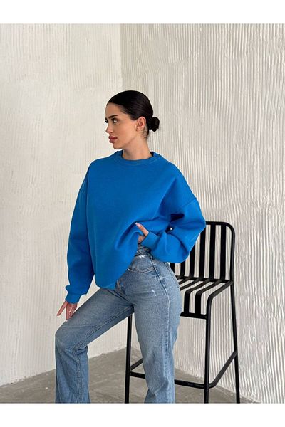 Noa Noa Hanorac de bază oversize bleumarin - 3 fire