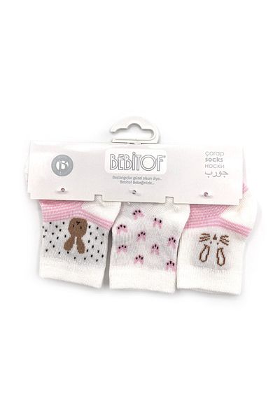 Bebitof Baby طقم جوارب للأطفال مكون من 3 قطع موديل Bebitof 402