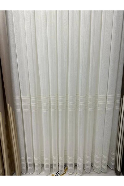 NİVEMESHOME Nivemeshome Hercai Gold 1/3 Frequent Pleated Tulle Curtain Apm