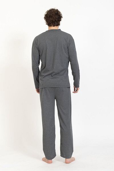Buniş Men's Plus Size Cotton Pajama Set