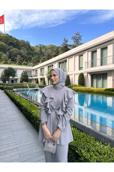 SSDESİNG Light Gray Arya Suit Set