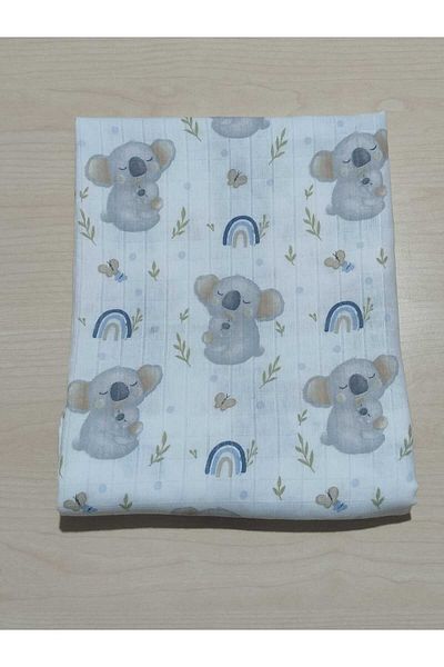 Alpıno Newborn - Muslin Blanket and Blanket (100% Cotton Baby Blanket, 85cm X 85cm)