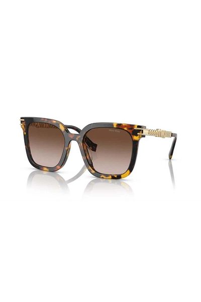 Miu Miu 13ws Vau6s1 55 نظارة شمسية مربعة بنية اللون للنساء