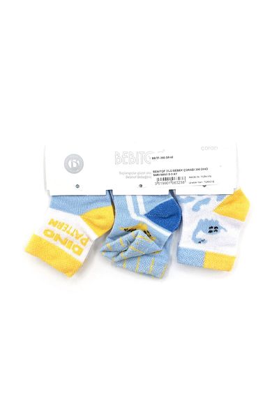 Bebitof Baby Bebitof 390 Model 3-Piece Baby Socks Set