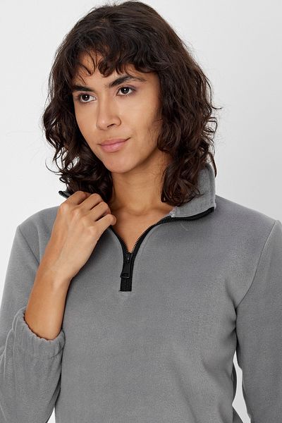 DENSMOOD Normal Mold Embroidered Flower-Proof Sleeve Elastic Fleece