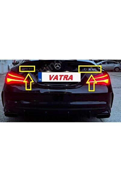 EDEXPORT Mercedes CLA 45 2013-2017 Uyumlu CLA 45 ve AMG Krom Bagaj Yazısı
