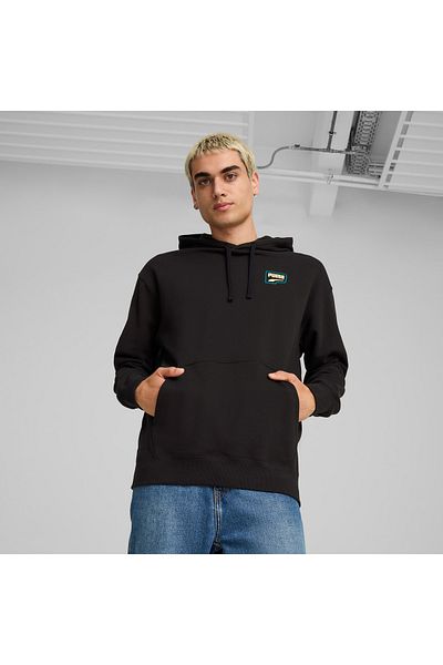 Puma Унисекс суичър с качулка Downtown Graphic, черен