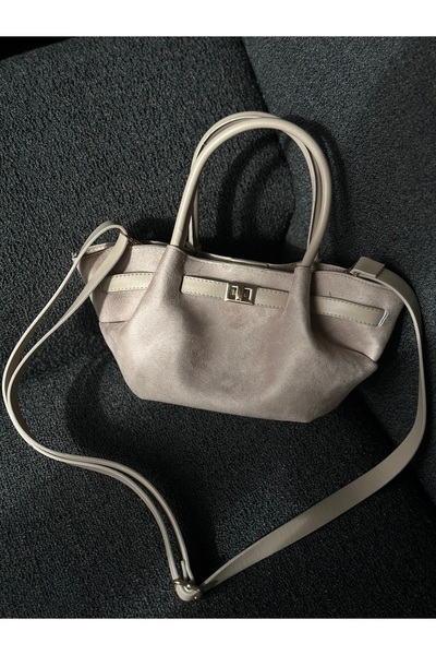 edaçanta Geanta de dama din piele intoarsa de marime mica