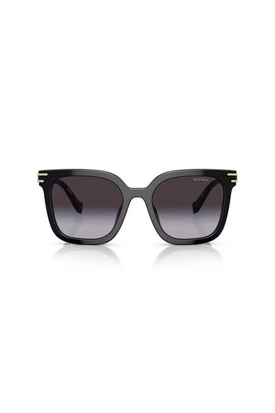 Miu Miu 13ws 1ab5d1 55 نظارة شمسية مربعة سوداء للنساء