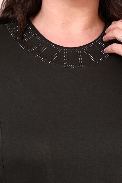 Ferace Women's Large Size Dress Mother Large Size Dress Khaki