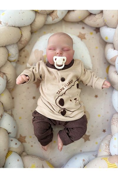 ALPİDS Embroidered Bear Waffle Set
