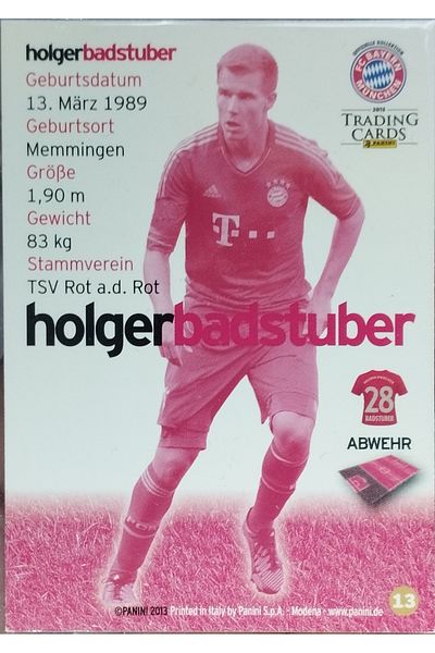 Panini Holger Batstuber Special Edition Card