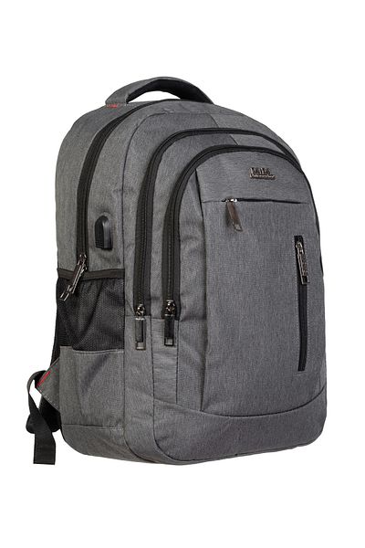 Fiyaka Σακίδιο πλάτης DADA-05 Laptop με USB - Για Casual, Ταξίδια και Αθλητισμό Γκρι