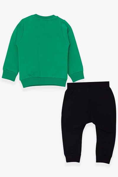 Breeze Baby Boy Tracksuit Set - Sling Printed, Green, 9 Months-3 Years