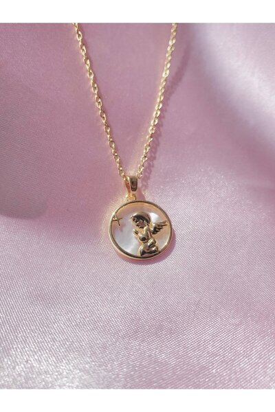 AŞIK ACCESSORIES قلادة مدلاة الملاك الفولاذية