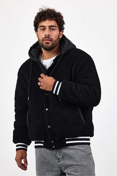 İLKCET MODA Κολεγιακό παλτό Unisex με κουκούλα